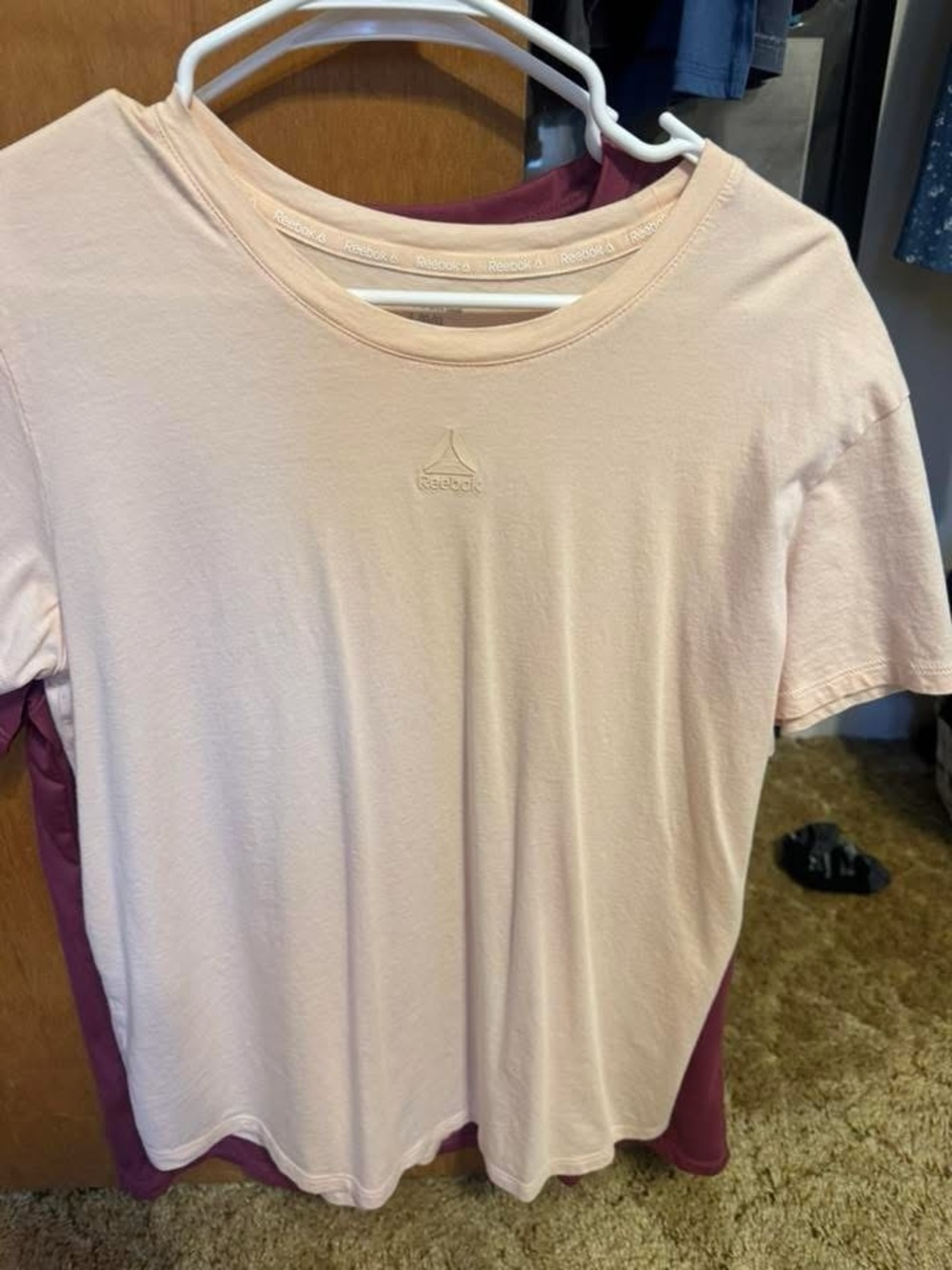 Reebok Light Pink Crewneck Tee